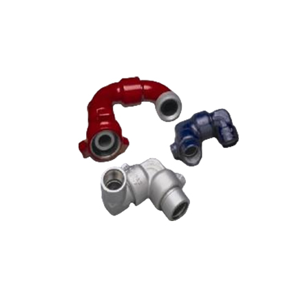 High-pressure swivel joint with Fig 1502 hammer union ends for oilfield flow lines